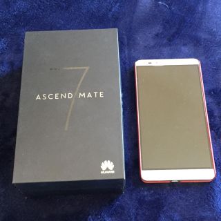 アンドロイド(ANDROID)の【スマホ】Ascend mate7 送料込み(スマートフォン本体)