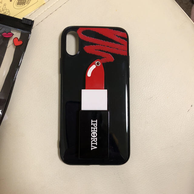 IPHORIA(アイフォリア)のIphoria Lipstick Red iPhone X ケース スマホ/家電/カメラのスマホアクセサリー(iPhoneケース)の商品写真