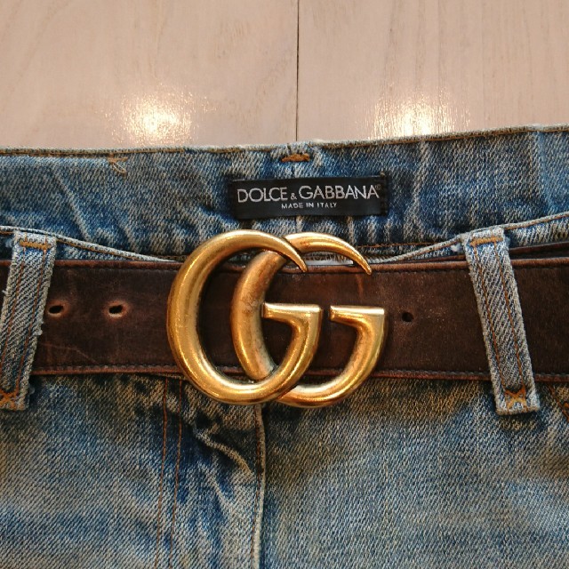 Gucci(グッチ)のホープ様専用 レア GUCCI(トムフォード時代) グッチ  ダブルGベルト メンズのファッション小物(ベルト)の商品写真