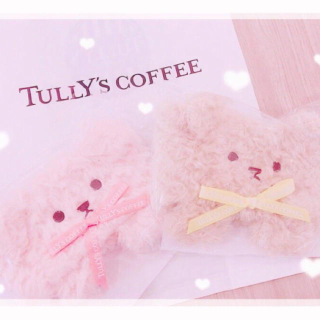 TULLY'S COFFEE(タリーズコーヒー)の♡タリーズ♡ ベアフルスリーブ パステルカラー 2個セット エンタメ/ホビーのコレクション(ノベルティグッズ)の商品写真