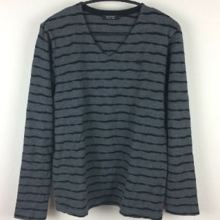 バーバリーブラックレーベル(BURBERRY BLACK LABEL)の美品 BURBERRY BLACK LABEL 長袖ニット ボーダー サイズ3(ニット/セーター)