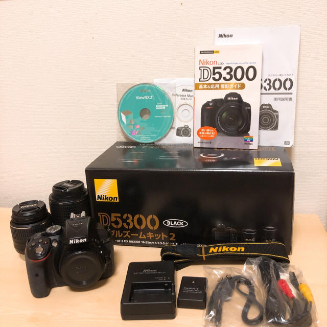 Nikon(ニコン)のNikon D5300 ダブルズームキット スマホ/家電/カメラのカメラ(デジタル一眼)の商品写真