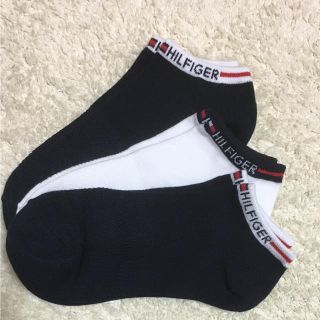 トミーヒルフィガー(TOMMY HILFIGER)のトミーヒルフィガー 短ソックス 3足セット 白紺(ソックス)