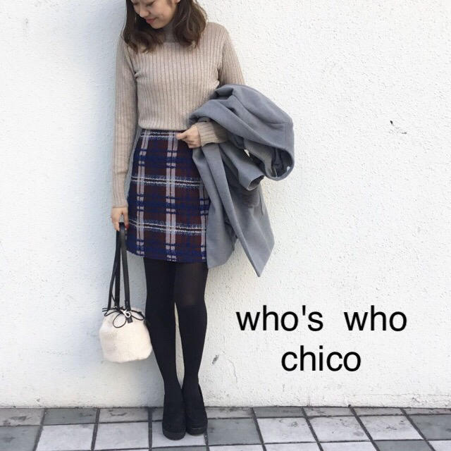who's who Chico(フーズフーチコ)の新品❁﻿フーズフーチコ ラメワイドリブニット レディースのトップス(ニット/セーター)の商品写真