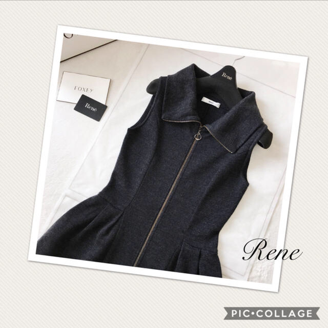 René(ルネ)の【マイシン様ご専用❗️】美品♡Rene  ルネ ワンピース ジレ /フォクシー レディースのワンピース(ひざ丈ワンピース)の商品写真