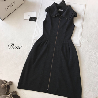 ルネ(René)の【マイシン様ご専用❗️】美品♡Rene  ルネ ワンピース ジレ /フォクシー(ひざ丈ワンピース)