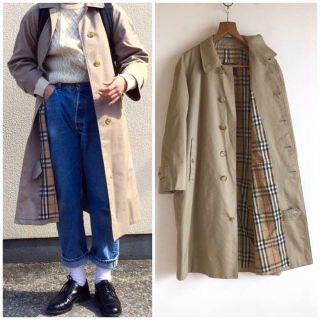 バーバリー(BURBERRY)の人気カラー 英国製 バーバリー ヴィンテージ バルマカーンコート ベージュ(スプリングコート)