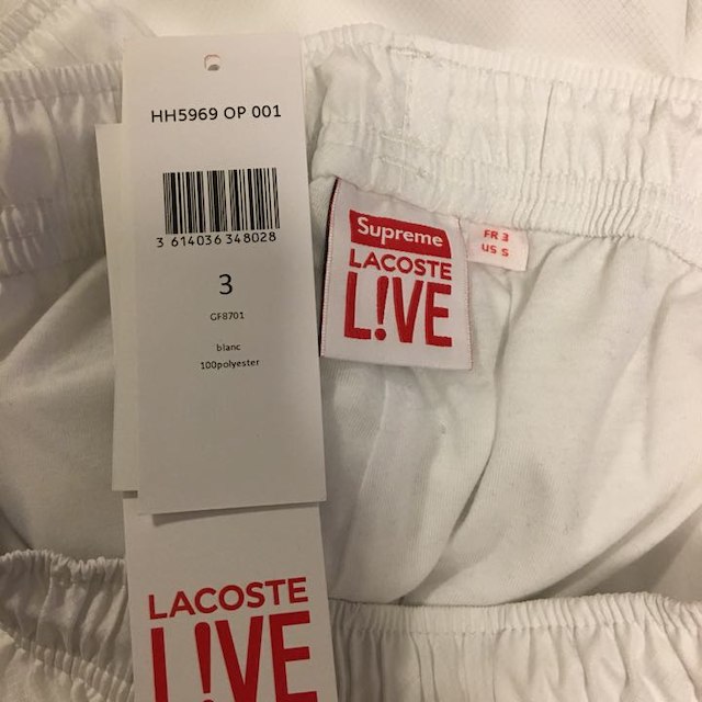 Supreme(シュプリーム)の[S]Supreme Lacoste Track Pants White メンズのパンツ(その他)の商品写真