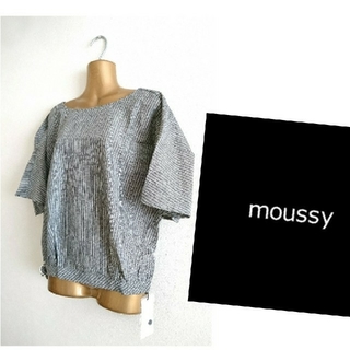 マウジー(moussy)のmoussy バックオープンストライプ半袖トップス マウジー福袋(シャツ/ブラウス(半袖/袖なし))