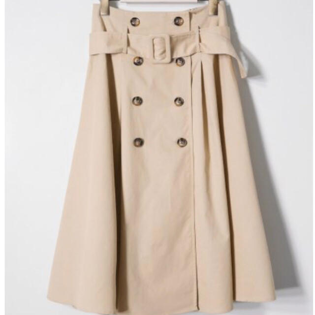 RETRO GIRL(レトロガール)のトレンチ風スカート レディースのスカート(ひざ丈スカート)の商品写真