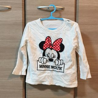 ユニクロ(UNIQLO)のミニー 長袖 クルーネックTシャツ(Tシャツ/カットソー)