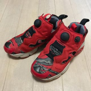 リーボック(Reebok)の値下げ 希少 Reebok ポンプフューリー レッド 迷彩 22㎝(スニーカー)