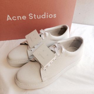 acne studios 白スニーカー　厚底　美品