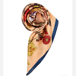 アメリヴィンテージ(Ameri VINTAGE)の【美品❗️完売】Ameri フローラルスカーフ オレンジ(バンダナ/スカーフ)