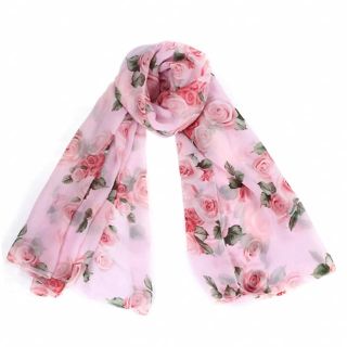 【新品】LODI SPOTTO好きに♡薔薇柄/Roseスカーフ(PINK)(バンダナ/スカーフ)