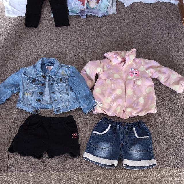 GAP Kids(ギャップキッズ)のGAP ドキンちゃん デニム 春服セット キッズ/ベビー/マタニティのキッズ服女の子用(90cm~)(ジャケット/上着)の商品写真