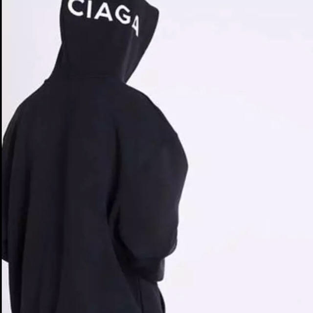 Balenciaga - バレンシアガ フードロゴ パーカーの通販 by shop