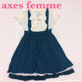 アクシーズファム(axes femme)のシフォンワンピース(ひざ丈ワンピース)