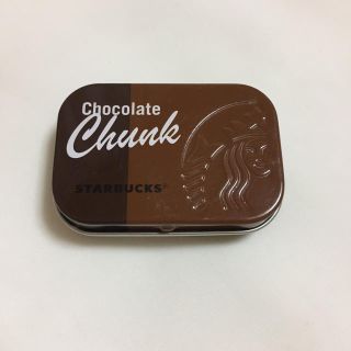 スターバックスコーヒー(Starbucks Coffee)の【未使用品・一点】starbucks  スタバ チョコレートチャンク 缶(小物入れ)