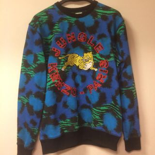 ケンゾー(KENZO)の【新品未使用】kenzo×h&m スウェット 青×緑(スウェット)