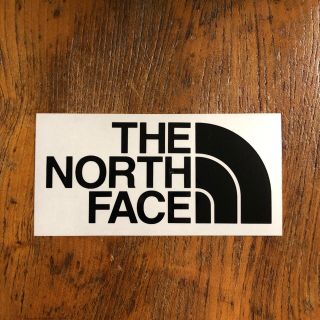 ザノースフェイス(THE NORTH FACE)のノースフェイス ステッカー ロゴ 黒抜き(登山用品)