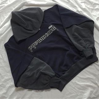 コムデギャルソン(COMME des GARCONS)のネイビーＭ gosha rubchinskiy パーカー フーディー ゴーシャ(パーカー)