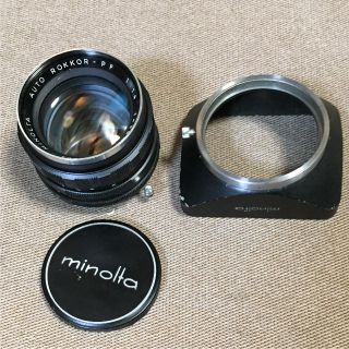 コニカミノルタ(KONICA MINOLTA)の希少黒仕様 ミノルタ auto rokkor pf 58㎜f1.4(レンズ(単焦点))