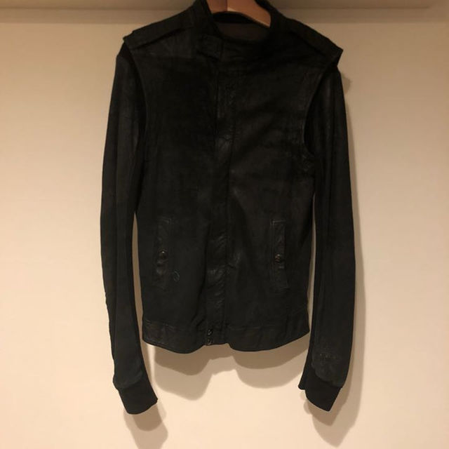 rick Owens リックオウエンス レイヤードレザージャケット20万円程コンディション