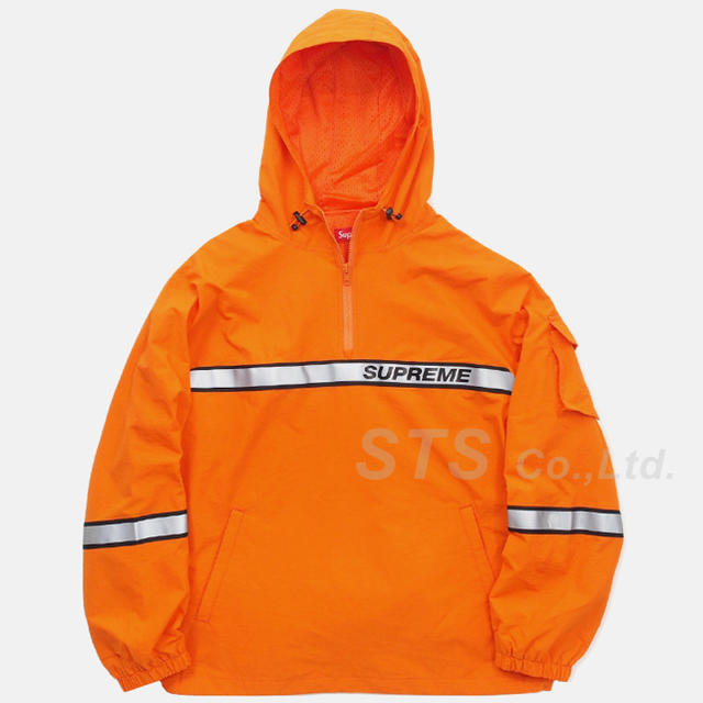 supreme reflective taping pullover