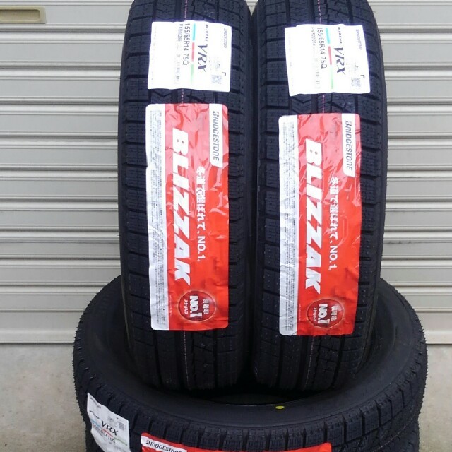 【送料込】新品未使用 BS VRX 155/65R14 4本 18年製