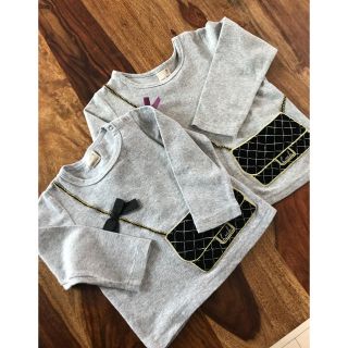 プティマイン(petit main)の【まめりお様専用】美品♡プティマイン トップス 90＆110cmセット(Tシャツ/カットソー)