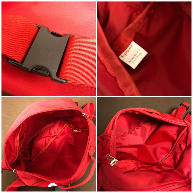 希少】Supreme 16ss Waist Bag Red 希少】Supreme 16ss Waist Bag Red
