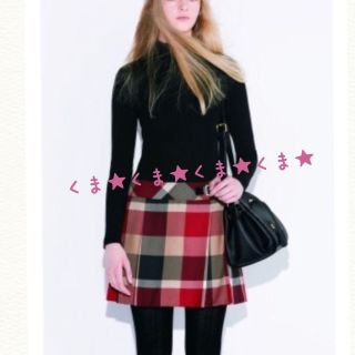 バーバリーブルーレーベル(BURBERRY BLUE LABEL)のクレストブリッジ♡チェックスカート(ひざ丈スカート)