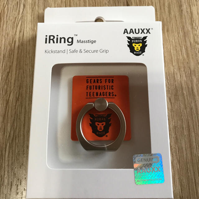 A BATHING APE(アベイシングエイプ)のHUMAN MADE iRing "STRMCWBY"オレンジ スマホ/家電/カメラのスマホアクセサリー(その他)の商品写真