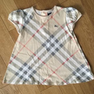 バーバリー(BURBERRY)の【あんちゃん様専用】BURBERRYのTシャツワンピース 90サイズ(ワンピース)