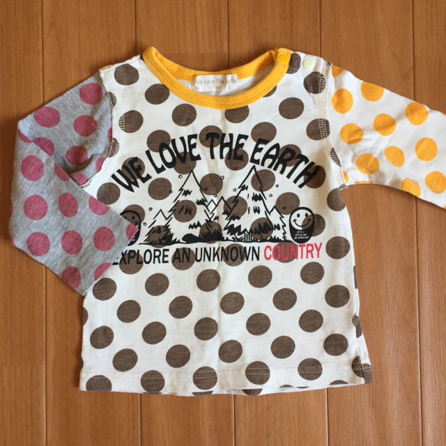 キッズ 80 ロングTシャツ  キッズ/ベビー/マタニティのベビー服(~85cm)(Ｔシャツ)の商品写真