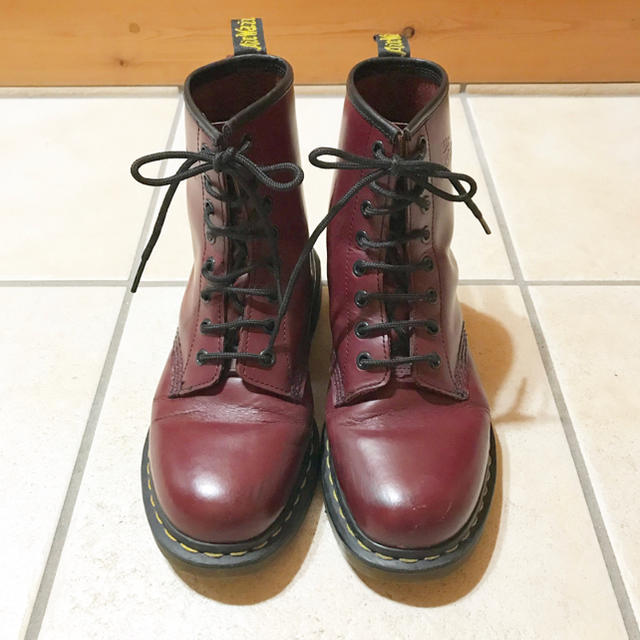 Dr.Martens - ドクターマーチン 8ホール チェリーレッド ワインレッド レッド 赤 ブーツ の通販 by berrys｜ドクター