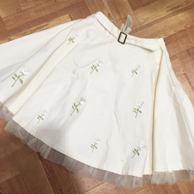 Ank Rouge(アンクルージュ)の刺繍フレアスカート♡ レディースのスカート(ミニスカート)の商品写真