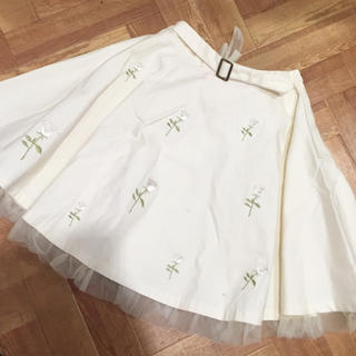 アンクルージュ(Ank Rouge)の刺繍フレアスカート♡(ミニスカート)