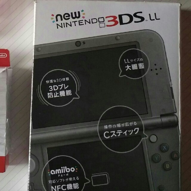 新品未使用 任天堂new 3DS LL メタリックブラック 本体 lama
