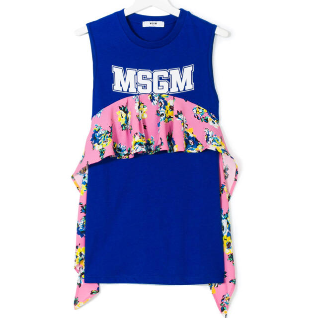 MSGM(エムエスジイエム)の2018SS 新作✨  MSGM フラワーパネル ロングタンク レディースのトップス(Tシャツ(半袖/袖なし))の商品写真