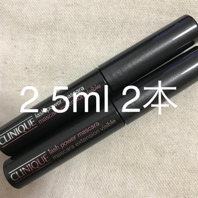 CLINIQUE(クリニーク)の新品 クリニーク ラッシュパワーマスカラ 01  2.5ml  2本 コスメ/美容のベースメイク/化粧品(マスカラ)の商品写真