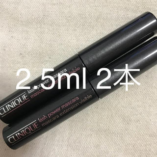 クリニーク(CLINIQUE)の新品 クリニーク ラッシュパワーマスカラ 01  2.5ml  2本(マスカラ)