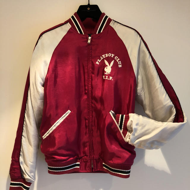 定価5万ヒステリックグラマー×PLAYBOY スカジャン 赤 レア 定価5万ヒステリックグラマー×PLAYBOY スカジャン 赤 レア