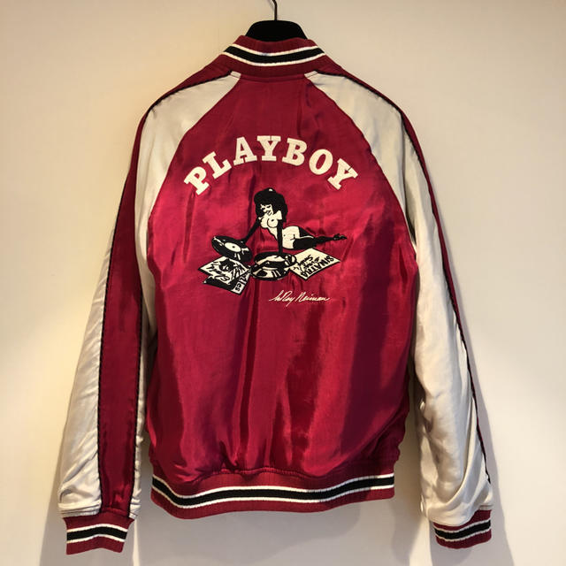 定価5万ヒステリックグラマー×PLAYBOY スカジャン 赤 レア 定価5万ヒステリックグラマー×PLAYBOY スカジャン 赤 レア