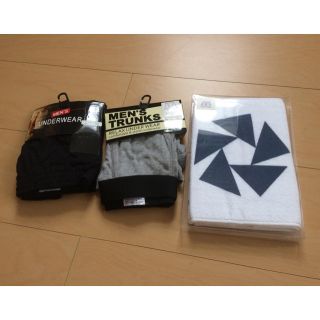 新品 送料無料  トランクス&タオルセット(トランクス)