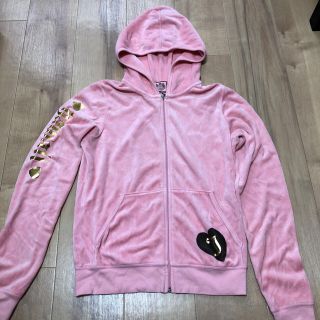 ジューシークチュール(Juicy Couture)のJUICY COUTURE ベロアパーカーピンク(パーカー)