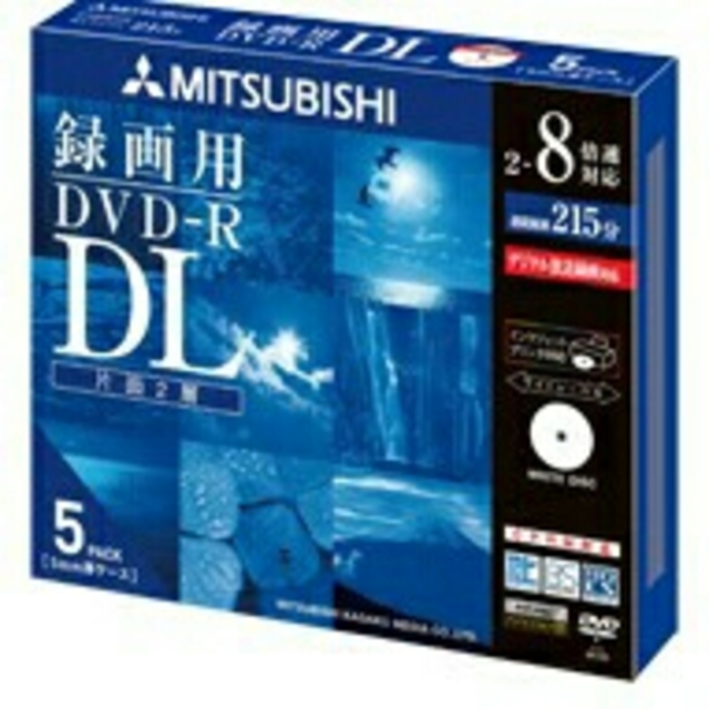 三菱(ミツビシ)のMIITSUBISHI 録画用DVD-R DL

5pack エンタメ/ホビーのDVD/ブルーレイ(その他)の商品写真