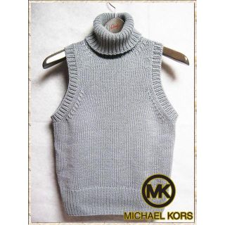 マイケルコース(Michael Kors)のマイケルコース カシミア ノースリーブニット グレー 9号(ニット/セーター)