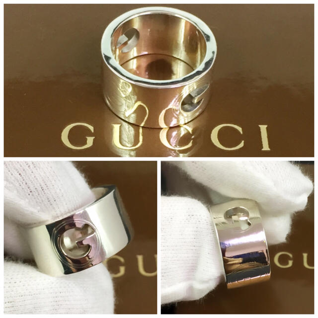Gucci(グッチ)の新品仕上 グッチ GUCCI Gラウンド リング シルバー リング 指輪 8号 レディースのアクセサリー(リング(指輪))の商品写真